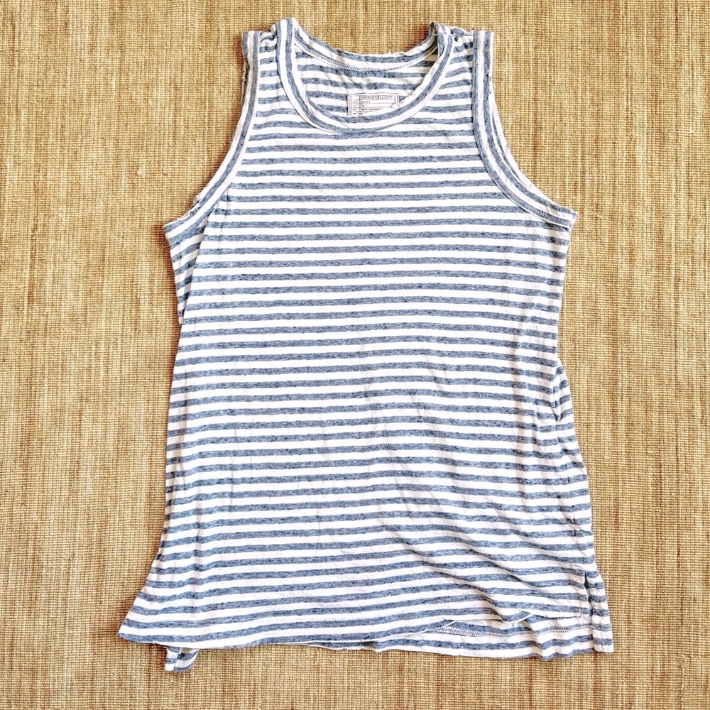 Current/Elliott Striped Cotton Tank
